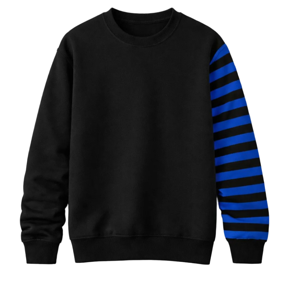 SWEATSHIRT METAZZ BLACK & BLUE