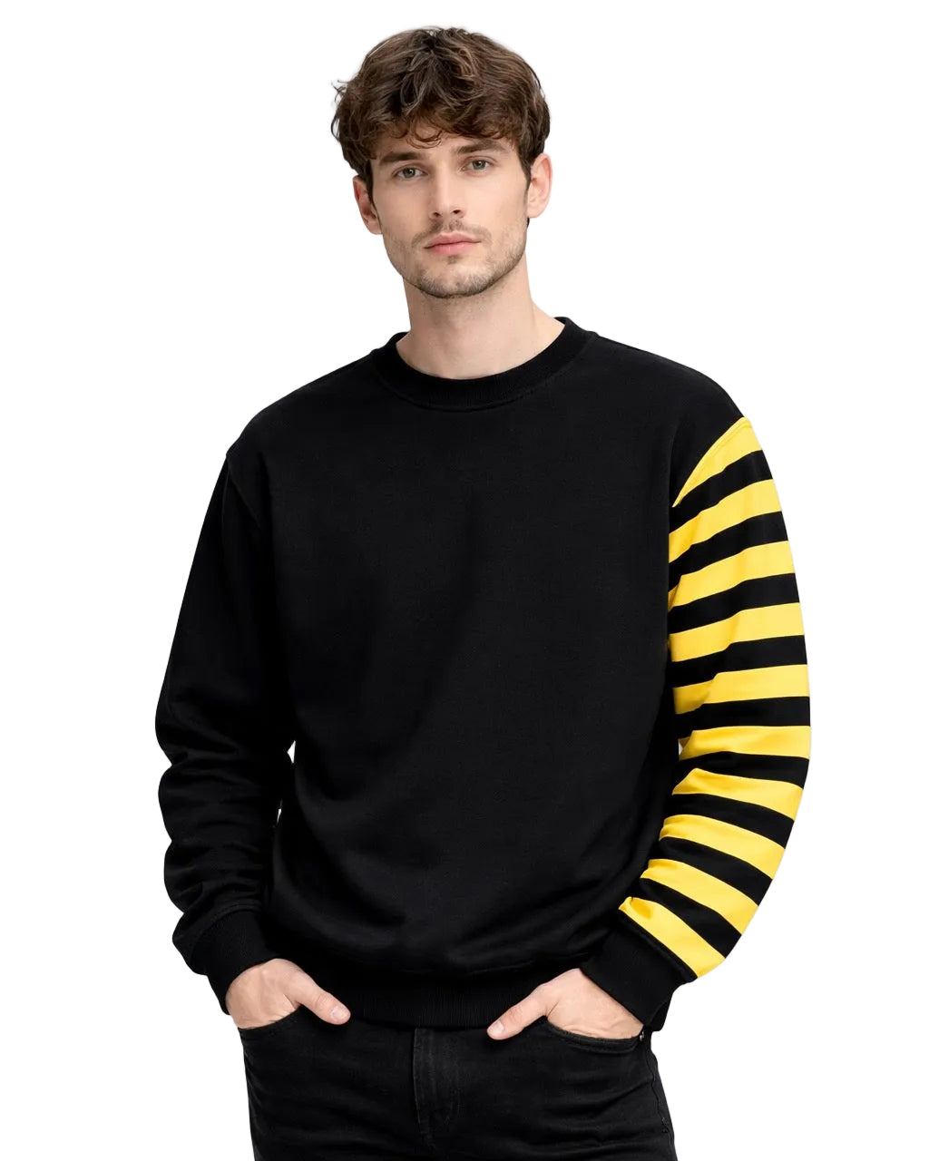 SWEATSHIRT METAZZ BLACK & YELLOW
