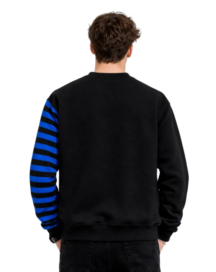 SWEATSHIRT METAZZ BLACK & BLUE